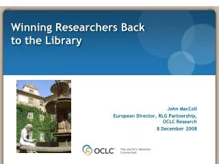 Winning Researchers Back to the Library