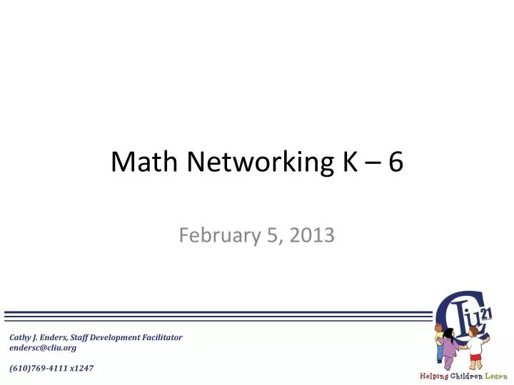 math networking k 6