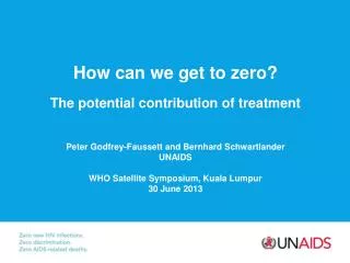 How can we get to zero? The potential contribution of treatment