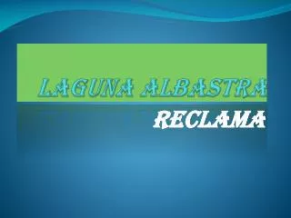 laguna albastra