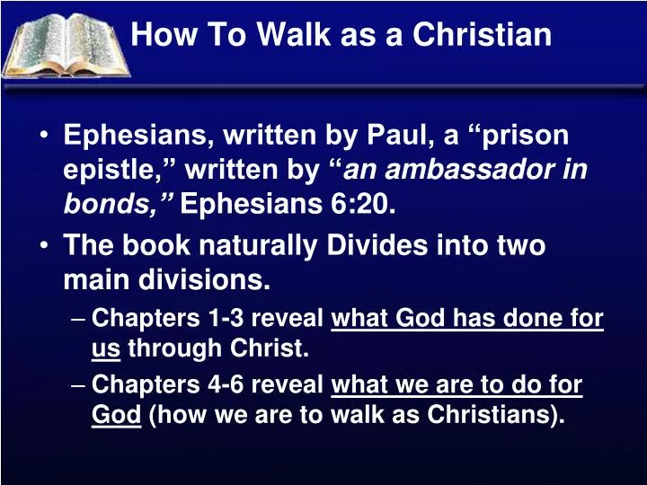 how to walk as a christian