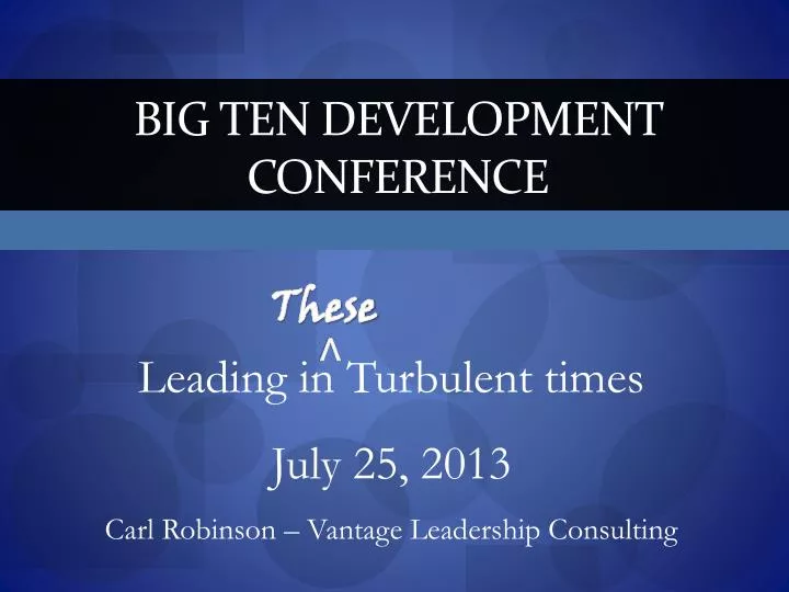 big ten development conference