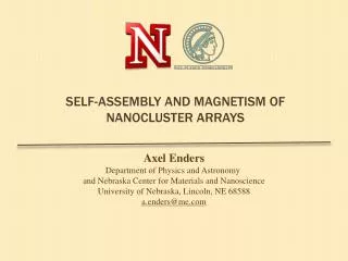 Self-assembLY And Magnetism of nanocluster arrays