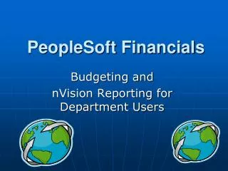 PeopleSoft Financials