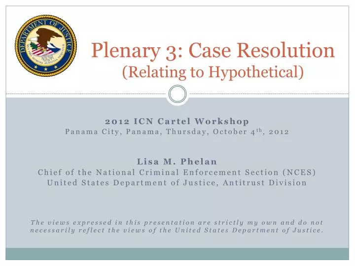 plenary 3 case resolution relating to hypothetical