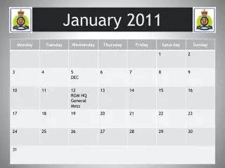 january 2011