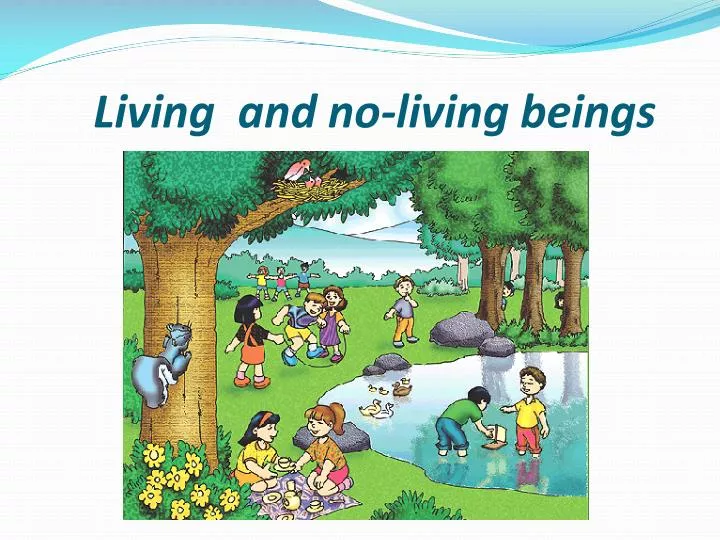 living and no living beings