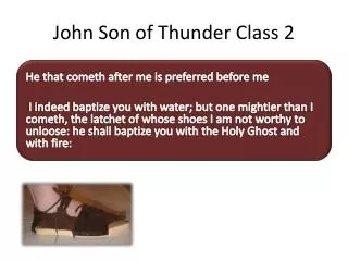 John Son of Thunder Class 2