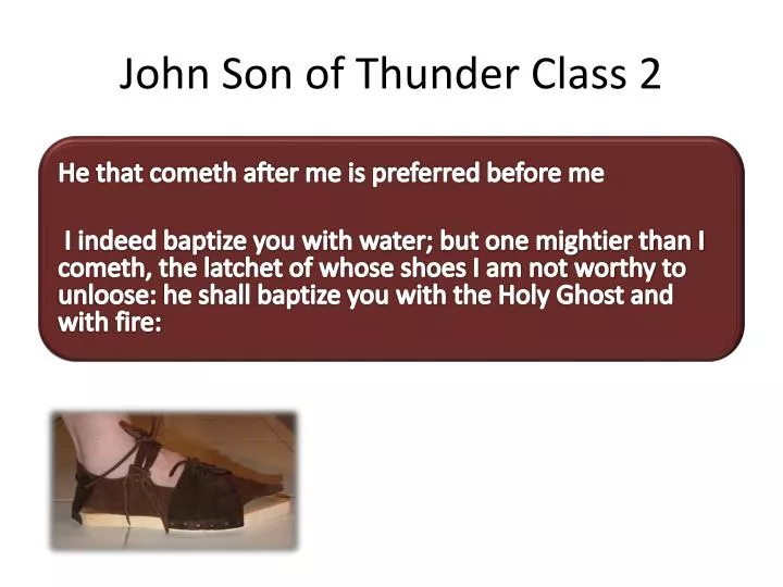 john son of thunder class 2