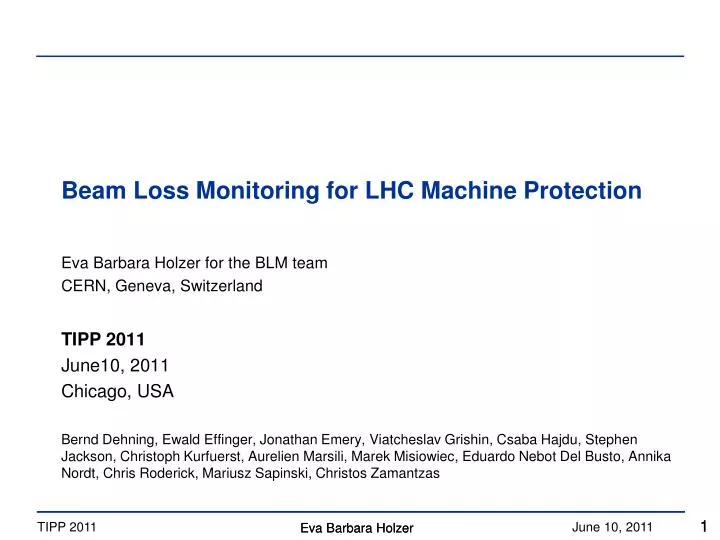 beam loss monitoring for lhc machine protection