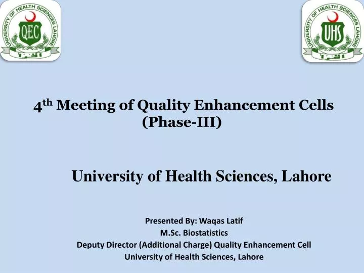 4 th meeting of quality enhancement cells phase iii