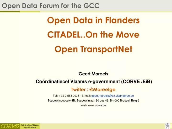 open data forum for the gcc