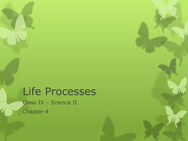 life processes