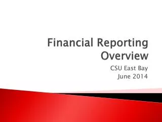 Financial Reporting Overview