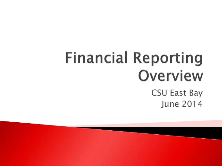 financial reporting overview