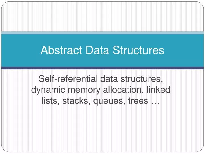 abstract data structures