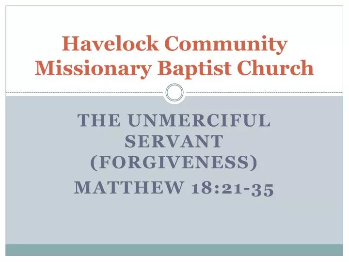 havelock community missionary baptist church