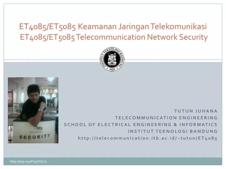 et4085 et5085 keamanan jaringan telekomunikasi et4085 et5085 telecommunication network security