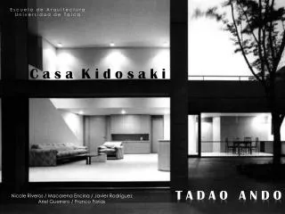 t a d a o a n d o