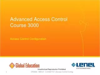 Advanced Access Control Course 3000
