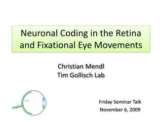 Neuronal Coding in the Retina and Fixational Eye Movements