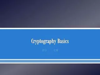 Cryptography Basics