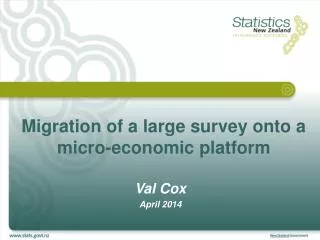 Migration of a large survey onto a micro-economic platform