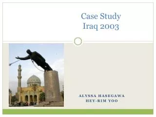 Case Study Iraq 2003