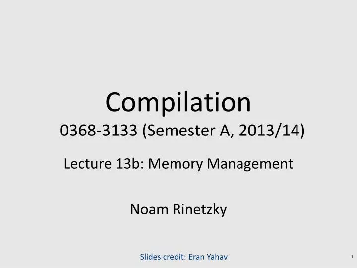 compilation 0368 3133 semester a 2013 14