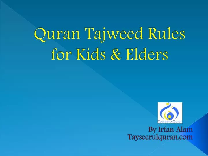 quran tajweed rules for kids elders