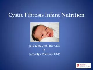 Cystic Fibrosis Infant Nutrition