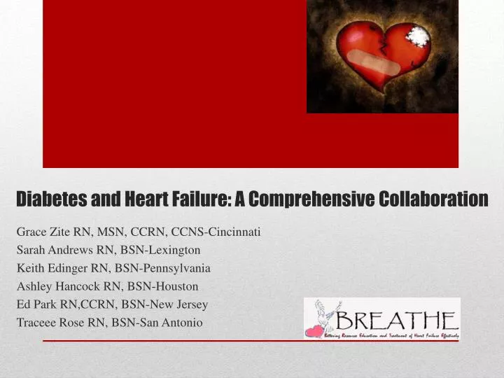 diabetes and heart failure a comprehensive collaboration