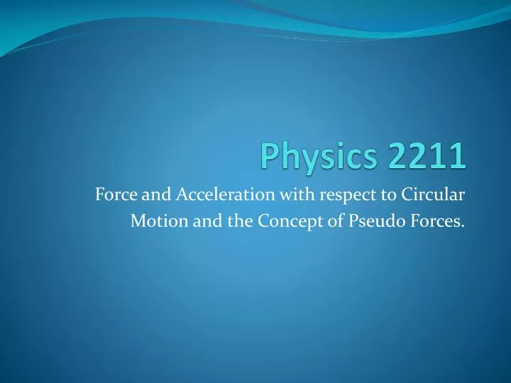 physics 2211