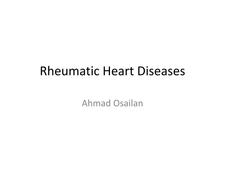 rheumatic heart diseases