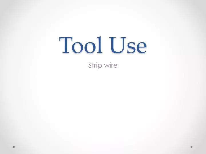 tool use