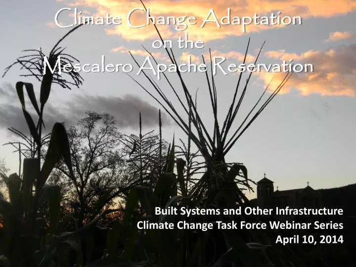 climate change adaptation on the mescalero apache reservation