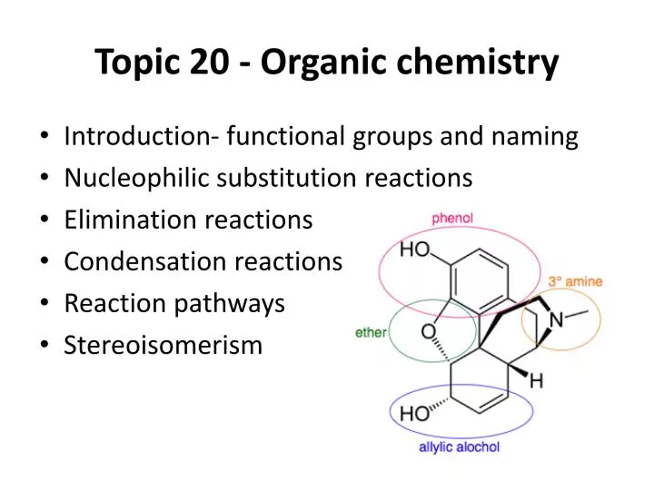 topic 20 organic chemistry