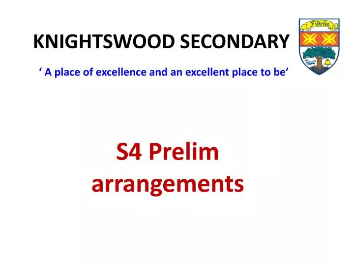 knightswood secondary a place of excellence and an excellent place to be