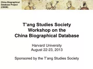 China Biographical Database Project (CBDB)