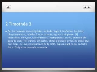 2 timoth e 3