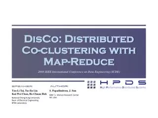 DisCo : Distributed Co-clustering with Map-Reduce
