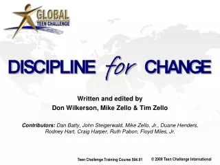 Written and edited by Don Wilkerson, Mike Zello &amp; Tim Zello