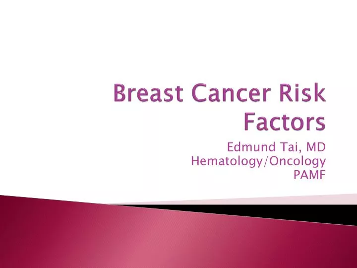 breast cancer risk factors