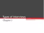 Types of Interviews - slide 1