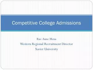 Competitive College Admissions