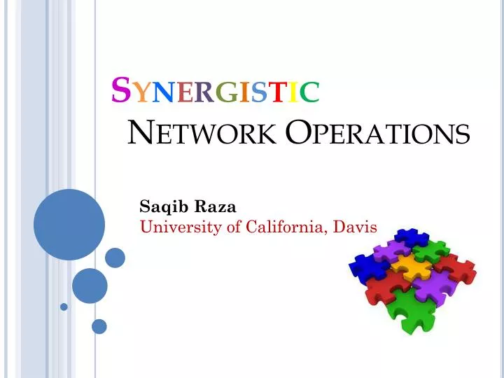 s y n e r g i s t i c network operations