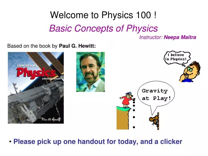 welcome to physics 100 basic concepts of physics