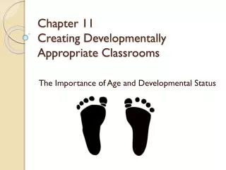 chapter 11 creating developmentally appropriate classrooms