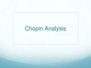 chopin analysis