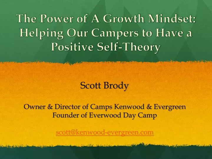 the power of a growth mindset helping our campers to have a positive self theory